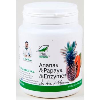 Ananas & papaya & enzymes 100 cps PRO NATURA