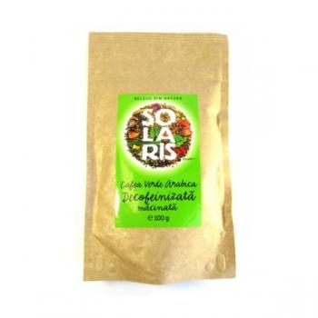 Cafea verde arabica decofeinizata 100 gr SOLARIS