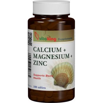 Calciu+magneziu+zinc 100 cpr VITAKING