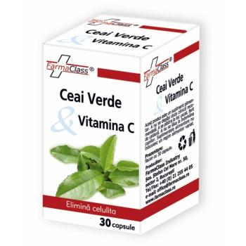 Ceai verde & vitamina c 30 cps FARMACLASS
