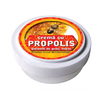 Crema cu tinctura de propolis, ulei din germeni de grau si miere de albine 15 ml MANICOS