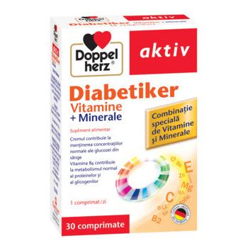 Diabetiker vitamine+minerale 30 cpr DOPPEL HERZ