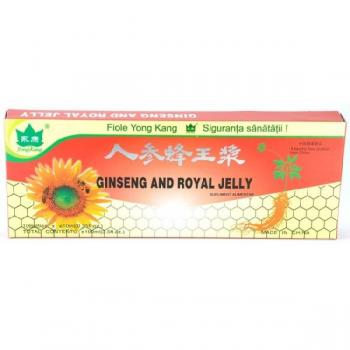 Fiole cu extract de ginseng & royal jelly 10ml 10 ml YONG KANG
