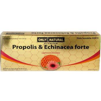 Fiole cu propolis si echinacea forte 10 ml 10 ml ONLY NATURAL
