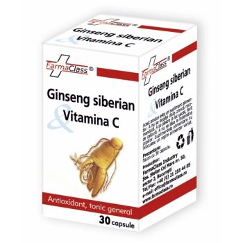 Ginseng siberian & vitamina c 30 cps FARMACLASS