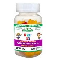Kids d3 - vitamina d3 pentru copii 40ui-jeleuri masticabile cu aroma naturala de fructe