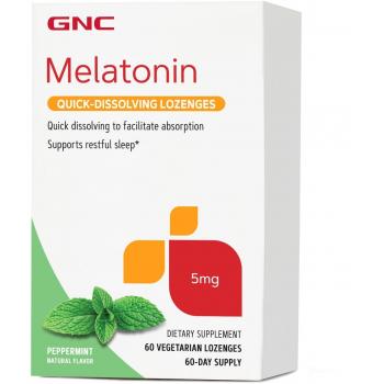 Melatonina 5mg aroma menta  60 tbl GNC