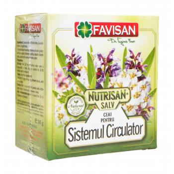 Nutrisan salv- ceai pentru sistemul circulator a046 50 gr FAVISAN
