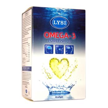 Omega 3, ulei pur de peste 80 cps LYSI