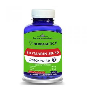 Silymarin 80/50 detox forte  120 cps HERBAGETICA