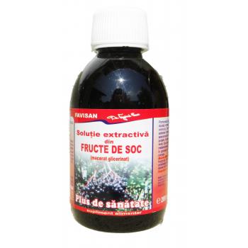 Solutie extractiva din fructe de soc e010 200 ml FAVISAN