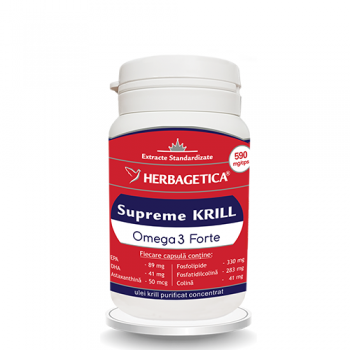 Supreme krill omega 3 forte 30 cps HERBAGETICA