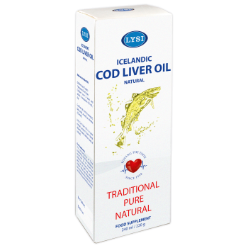 Ulei din ficat de cod natural 240 ml LYSI