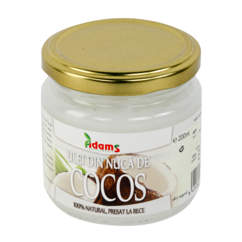 Ulei din nuca de cocos 200 gr ADAMS SUPPLEMENTS