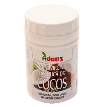 Ulei virgin de cocos 250 gr ADAMS SUPPLEMENTS