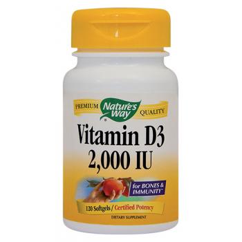 Vitamin d3 2000ui 120 cps NATURES WAY