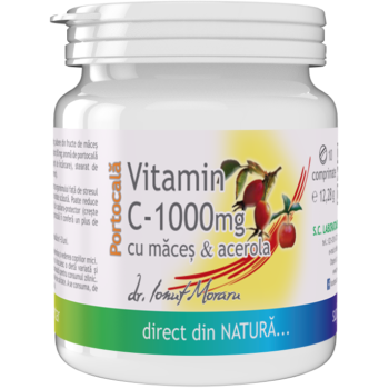 Vitamina c 1000mg maces acerola-portocala   10 cpr PRO NATURA