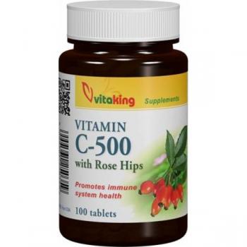 Vitamina c 500mg cu macese 100 cpr VITAKING