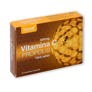 Vitamina c 600 mg cu propolis 30 cpr BIOEEL