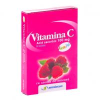 Vitamina c junior, cu aroma de zmeura
