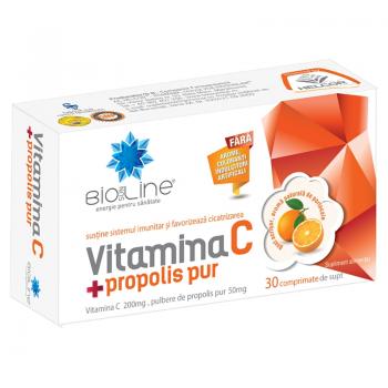 Vitamina c + propolis pur 30 cpr BIO SUN LINE